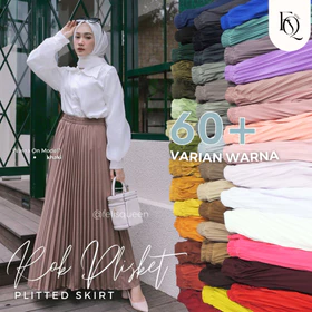 Rok Plisket Premium Tebal Rok Wanita 2021 Rok Panjang Size M Fit Xxl Felisqueen
