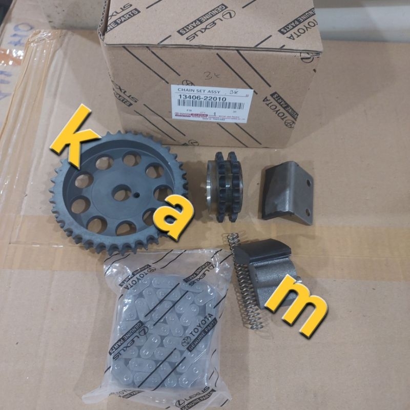 Jual timing chain set rantai keteng set kijang buaya doyok 3k 4k kf10 ...