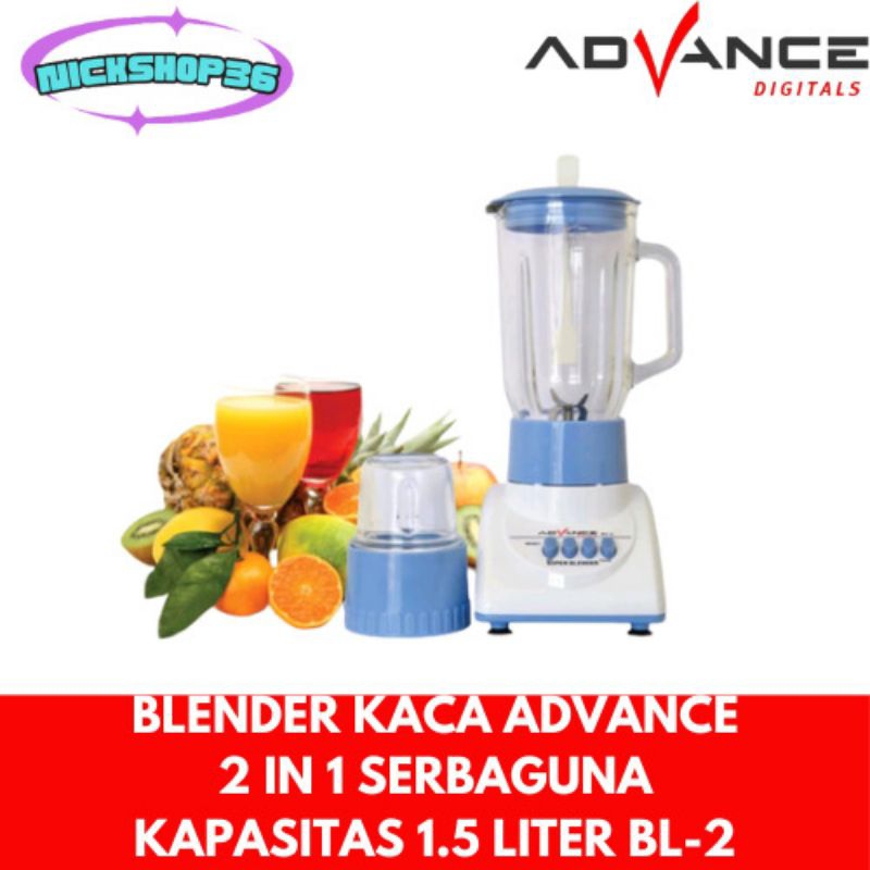 Jual Advance BL2 Blender Kaca Mixer Kecepatan Variabel Shopee Indonesia