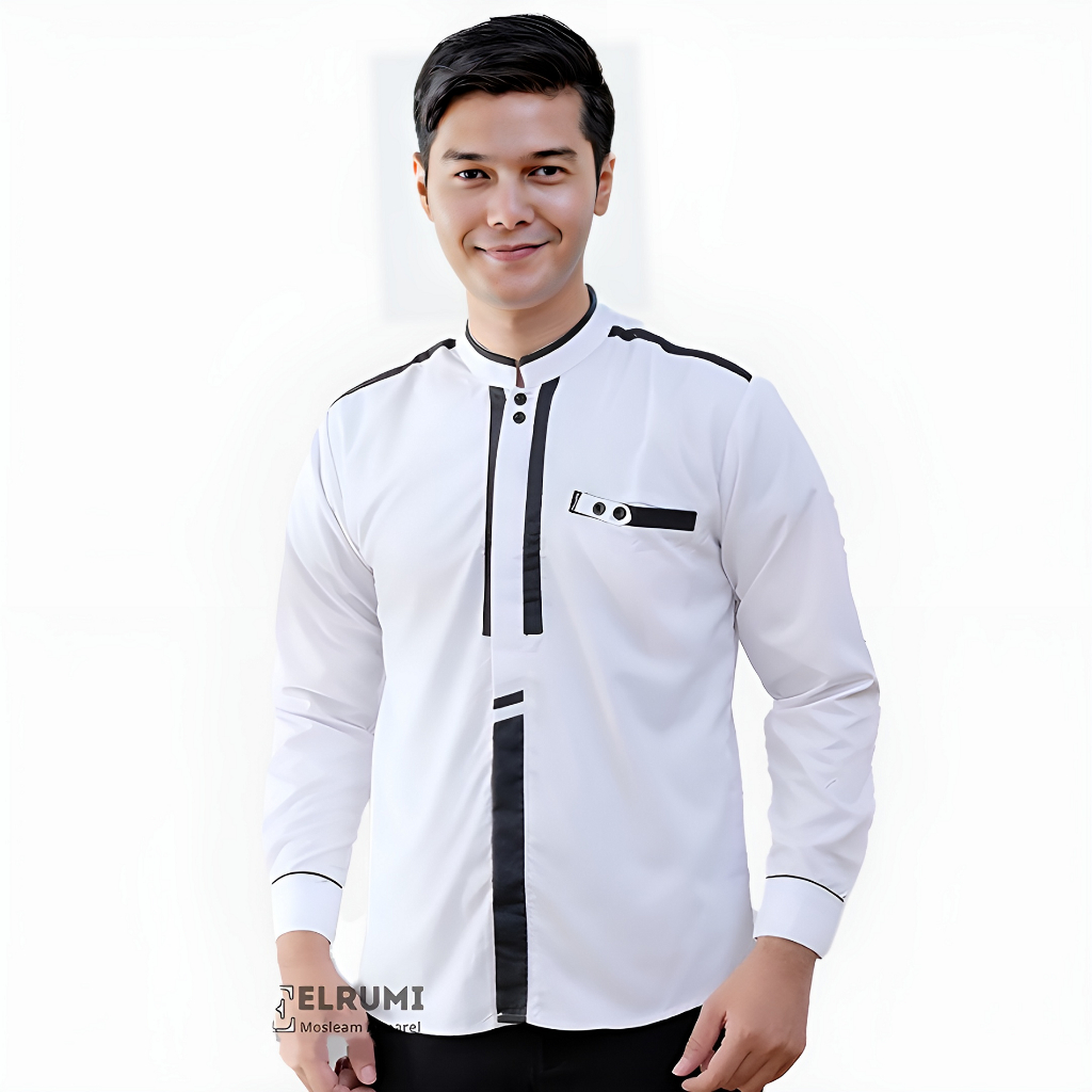 Cole Koko Lengan Panjang Pria Print Pintu