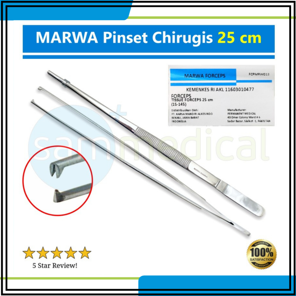 Jual MARWA Pinset Chirugis / Tissue Forcep | Shopee Indonesia