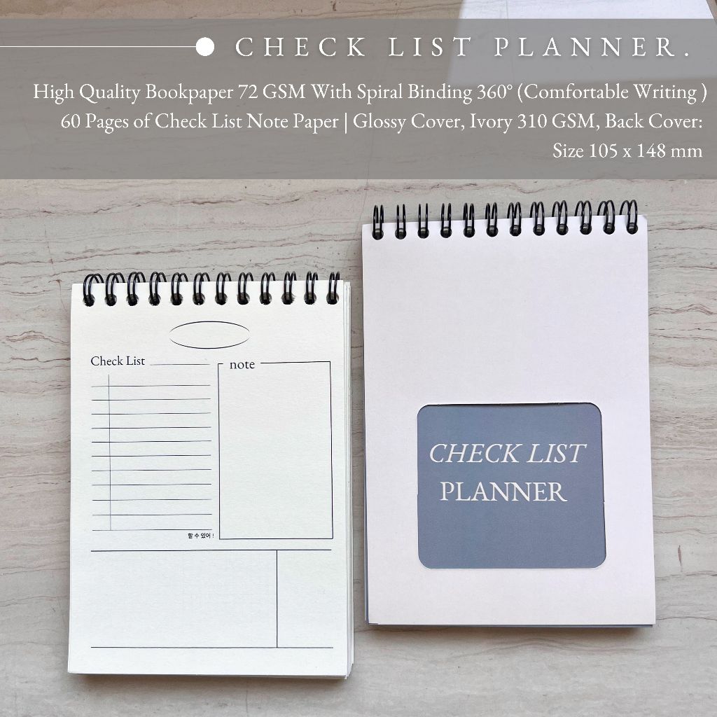 Jual Check List Planner Notepad Buku To Do List Perencanaan Memo Harian ...
