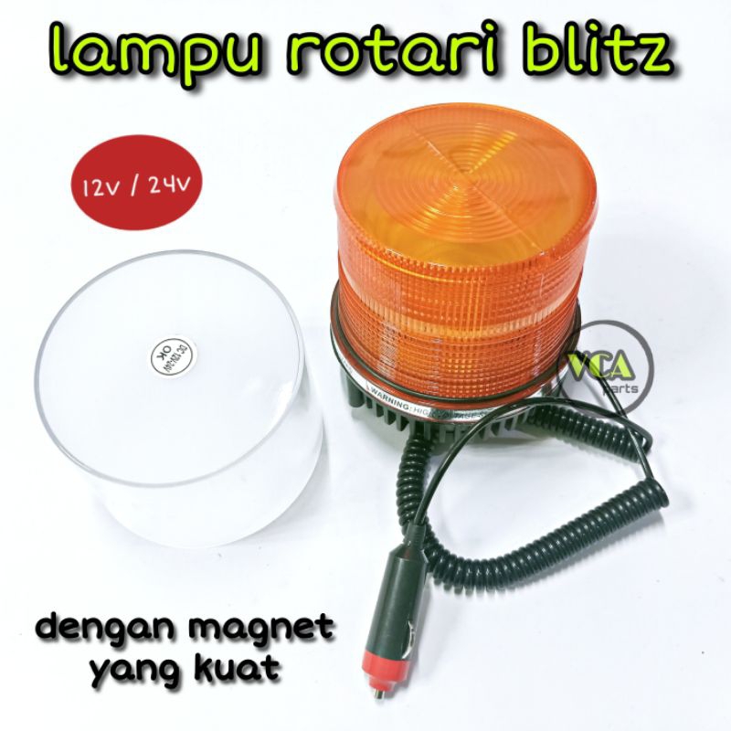 Jual LAMPU ROTARI/ROTATOR LED UNTUK MOBIL 12V/TRUK 24V. | Shopee Indonesia