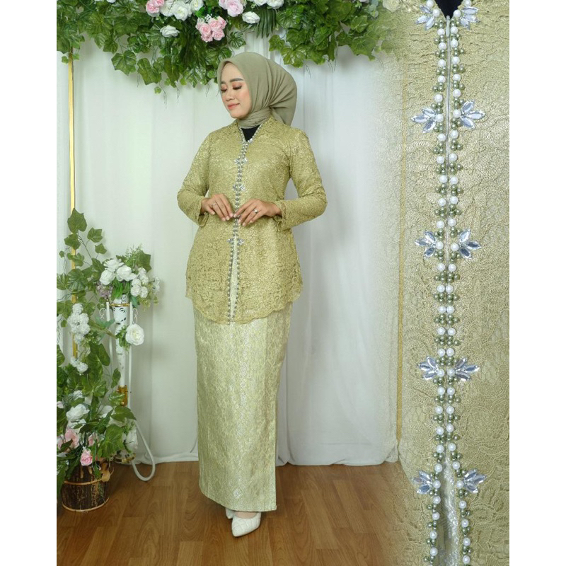 Jual Ghazza Kebaya - Setelan Kebaya Brukat Payet Modern Terbaru ...