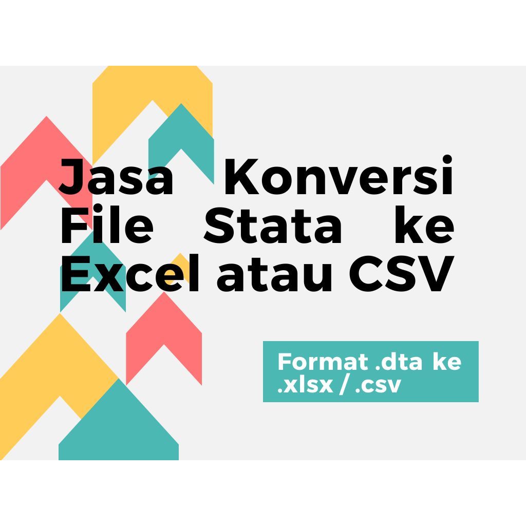 Jual Jasa Konversi FIle Stata Format .dta Ke Excel atau CSV / Convert