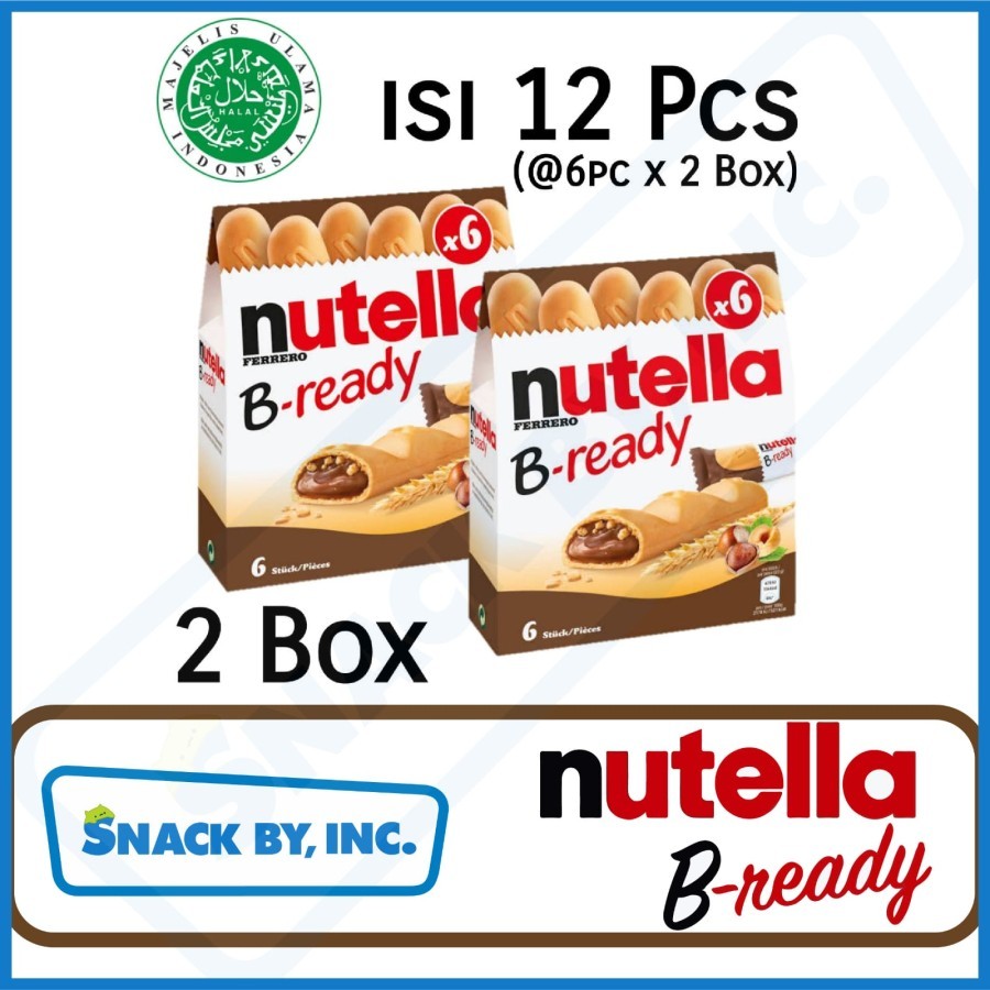 Jual [2 BOX] HALAL Ferrero Nutella B-Ready / B Ready / Bready | Shopee ...