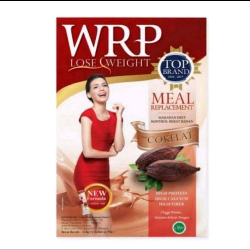 Jual WRP Meal Replacement Lose Weight Rasa Coklat 324 gr isi 6 Sachet