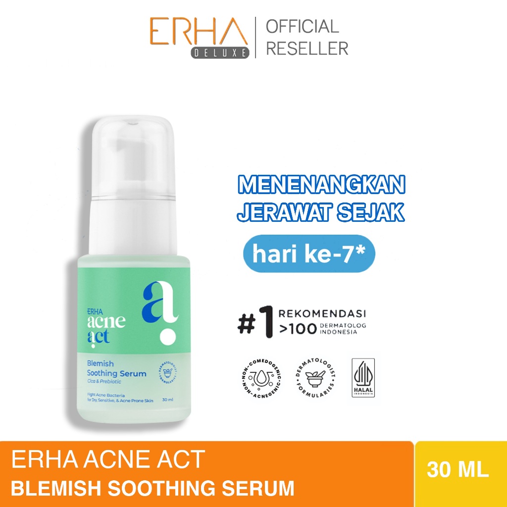 Jual Erha Acneact Blemish Soothing Serum Wajah Kulit Kering