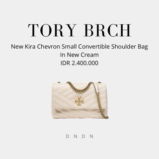 Kira Chevron Convertible Bag - Tory Burch - Leather - Desert Dune Beige  Pony-style calfskin ref.953947 - Joli Closet