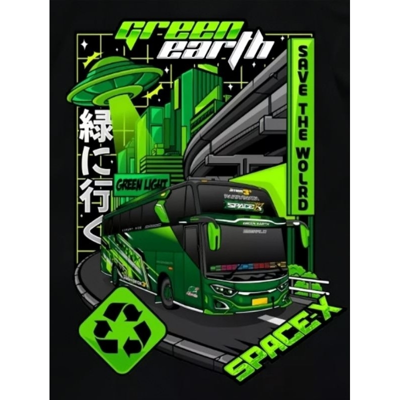 Jual 5 pcs Sticker Bus Stiker Bis Tunggal Jaya Space X | Shopee Indonesia