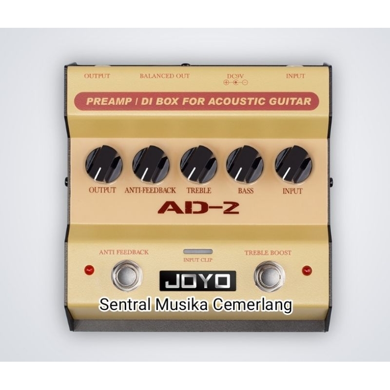 Jual Preamp DI Box Acoustic JOYO AD2 Preamp DI Box For Acoustic Guitar