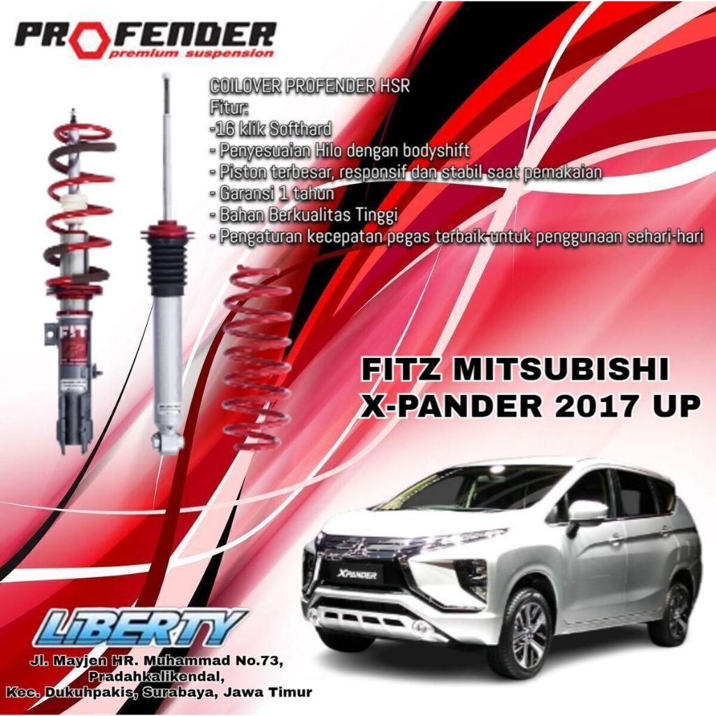 Jual Jual Produk Coilover Mitsubishi Xpander 2017 UP PROFENDER HSR ...