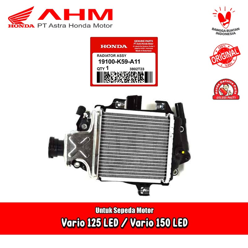 Jual Radiator Comp Assy Honda Vario 125 150 LED K60 K59 100% Original ...