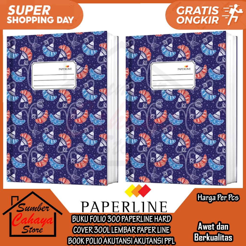 Jual Buku Folio Paperline Hard Cover Isi L Lembar Paper Line