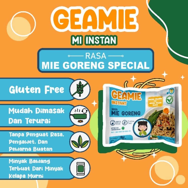 Jual Geamie Instant Goreng Special Gluten Free & Non MSG | Shopee Indonesia