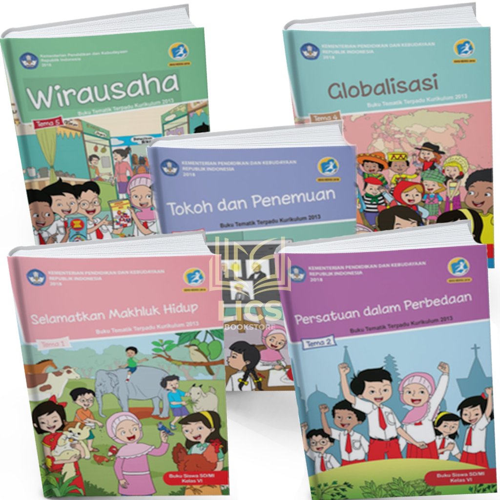 Jual Buku Tematik SD Kelas 6 SEMESTER 1 TEMA 1 2 3 4 5 Revisi 2018 ...