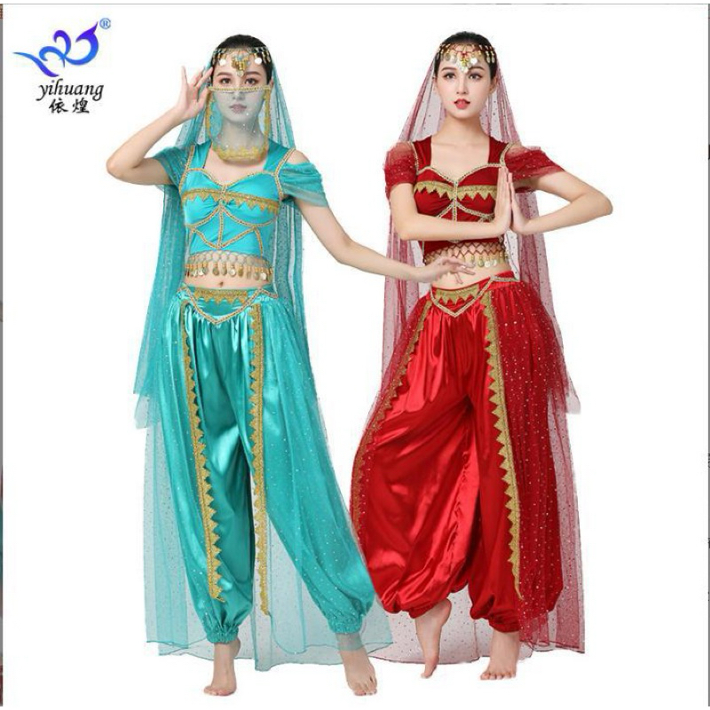 Jual Kostum Tari Perut Pesta Haloween Costume Pentas Party Arabian Arab Putri Princess Jasmine