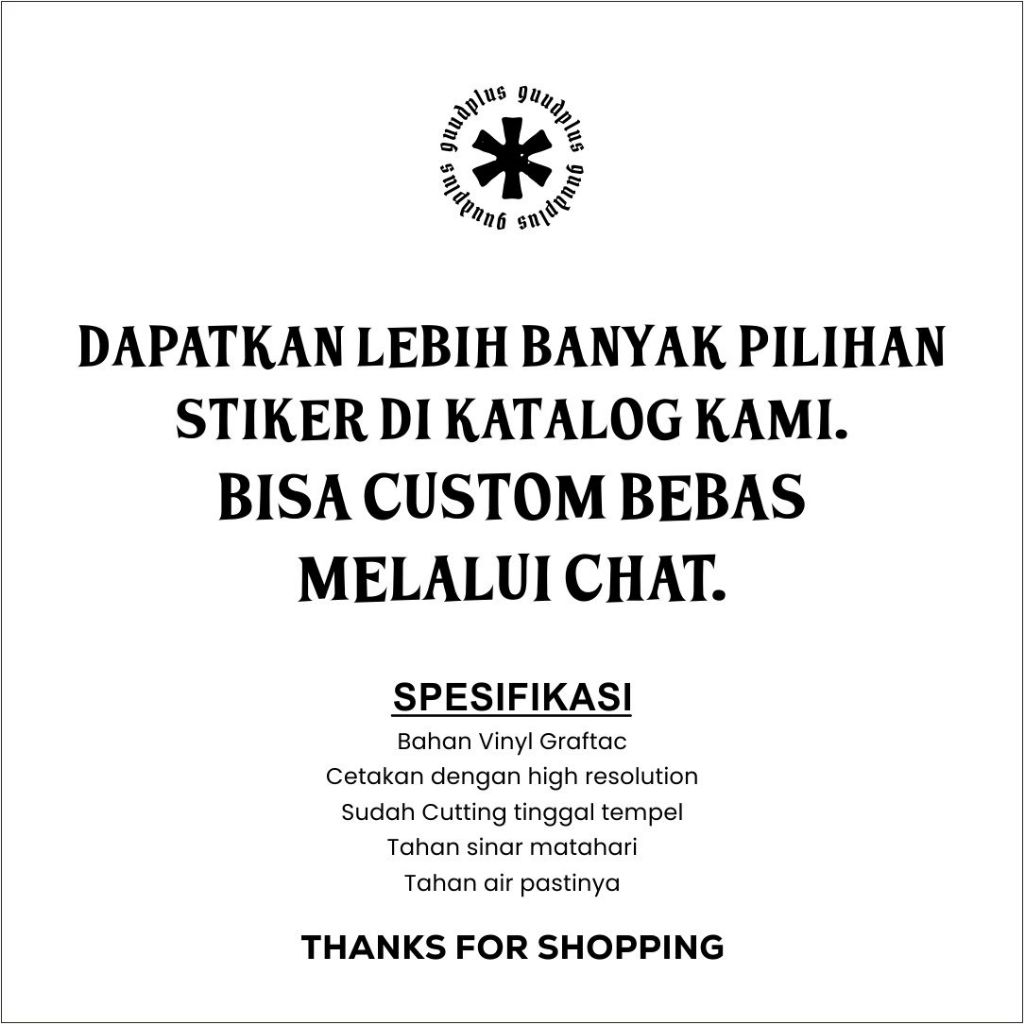 Jual Stiker Sticker Brand Distro • Stiker Maling Putih | Shopee Indonesia
