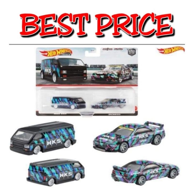 Jual Hot Wheels 2 Pack HKS NISSAN SKYLINE GT-R BCNR33 MBK