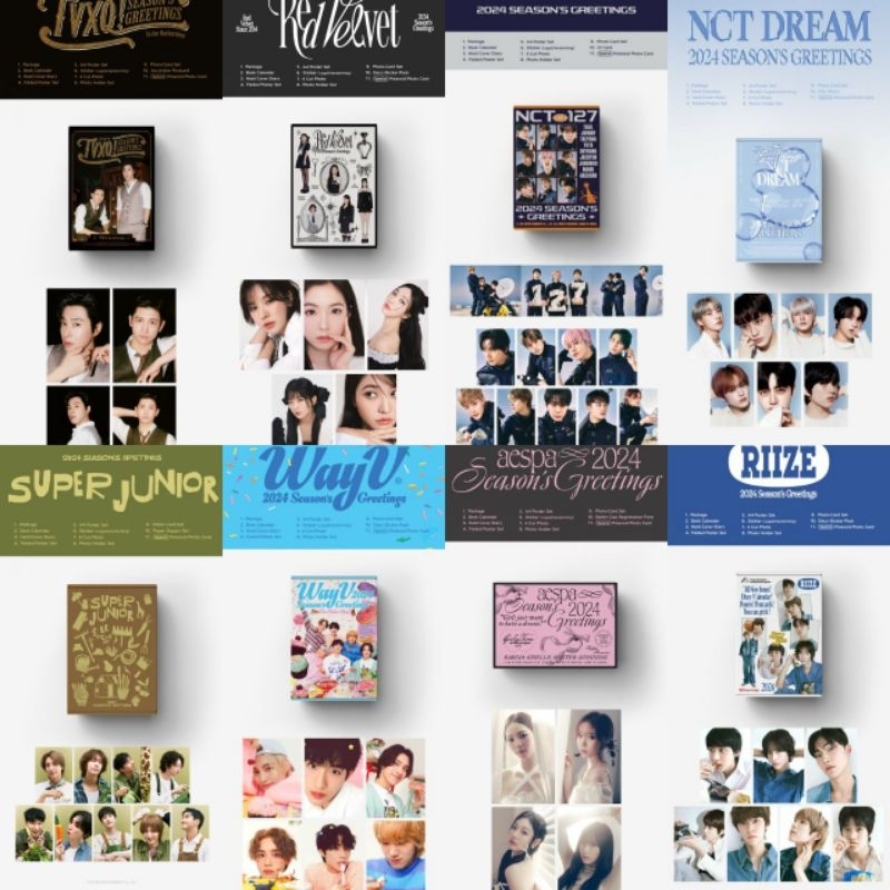 Jual [DP] OPEN PO SEASON GREETING 2024 NCT NCT127 WAYV RED VELVET SUJU