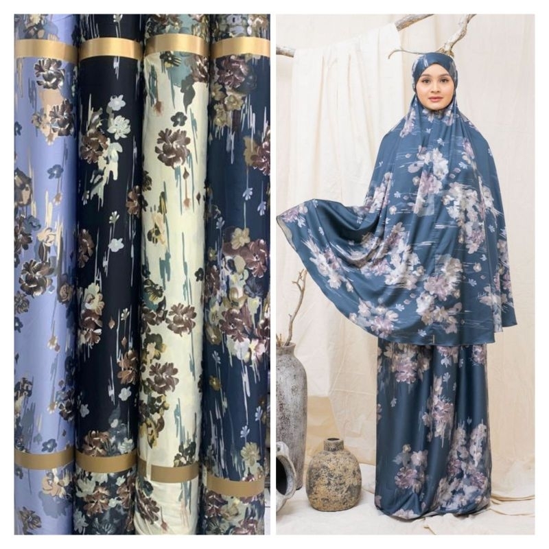 Jual Bahan,kain meteran/kain silk/motif nara/harga per 0,5(setengah