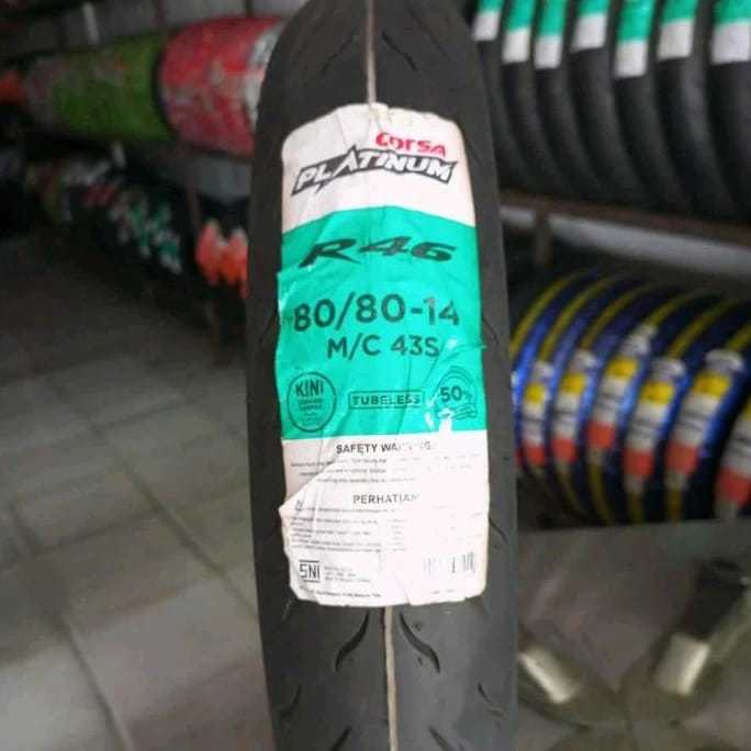 Jual Ban Corsa Platinum R46 80/80-14 tubeless, RACING SOFT COMPOUND ...