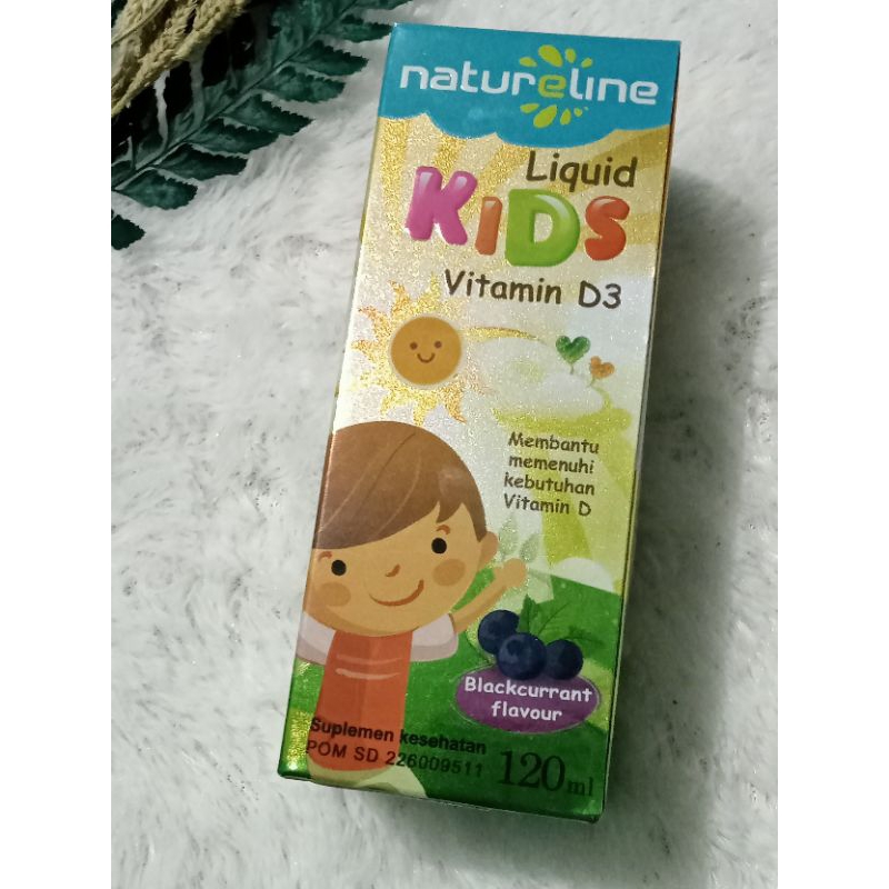 Jual Natureline Liquid Kids vitamin D3 120 ml vitamin D3 400 IU Syrup