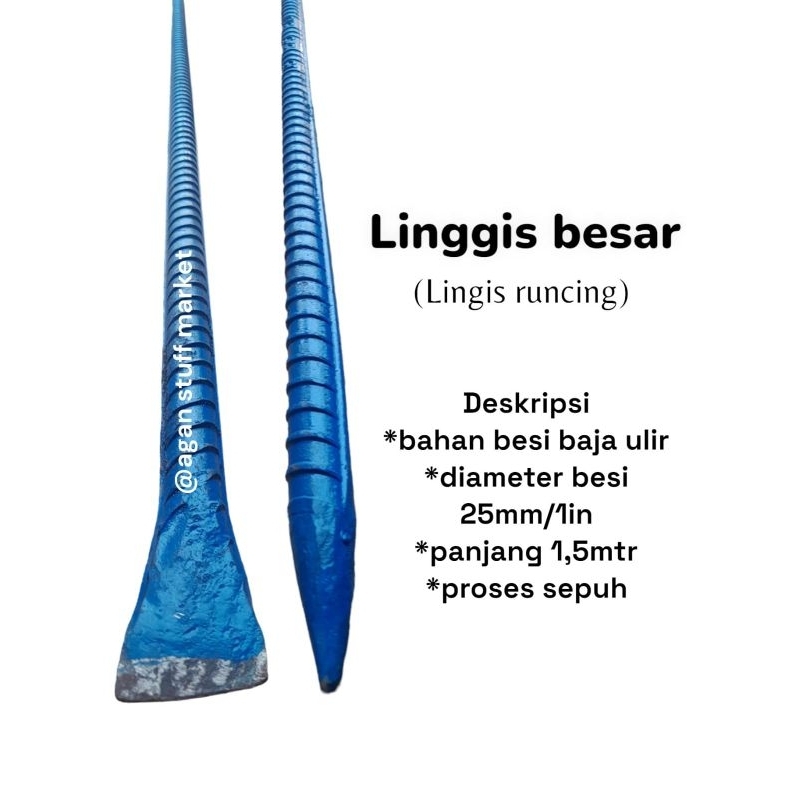 Jual Linggis besar/Linggis panjang 1,5 M Bahan besi ulir | Shopee Indonesia