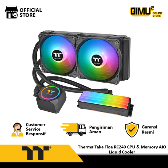 Jual ThermalTake Floe RC240 CPU & Memory AIO Liquid Cooler | Shopee ...
