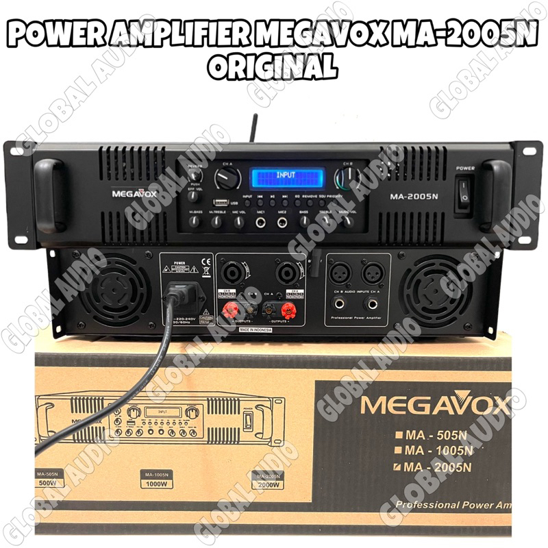 Jual Power Amplifier Megavox Ma N Original Amplifier Megavox