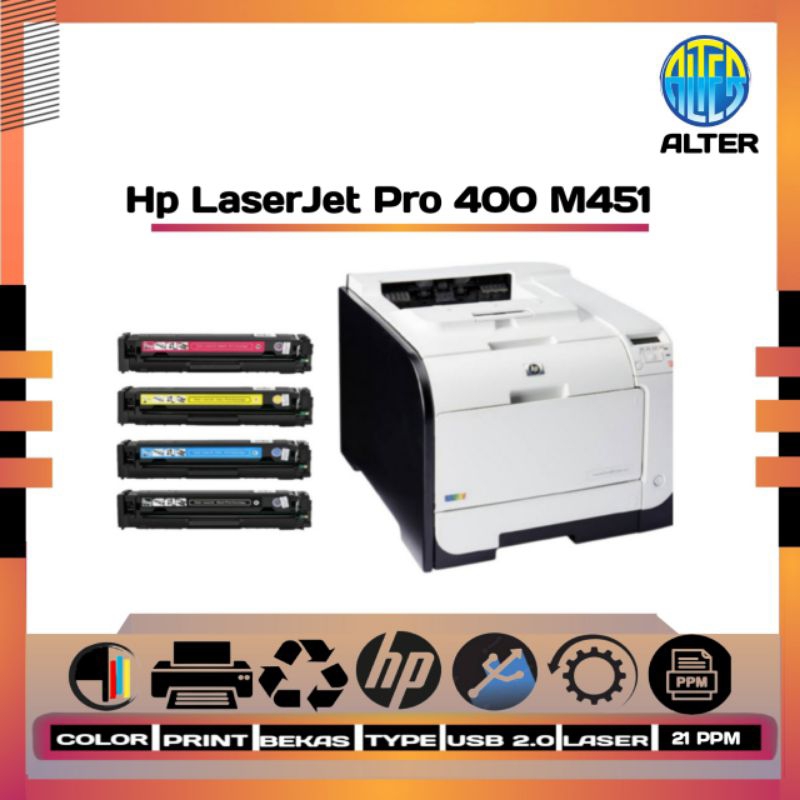 Jual Hp Laserjet Pro 400 Color M451dn | Shopee Indonesia