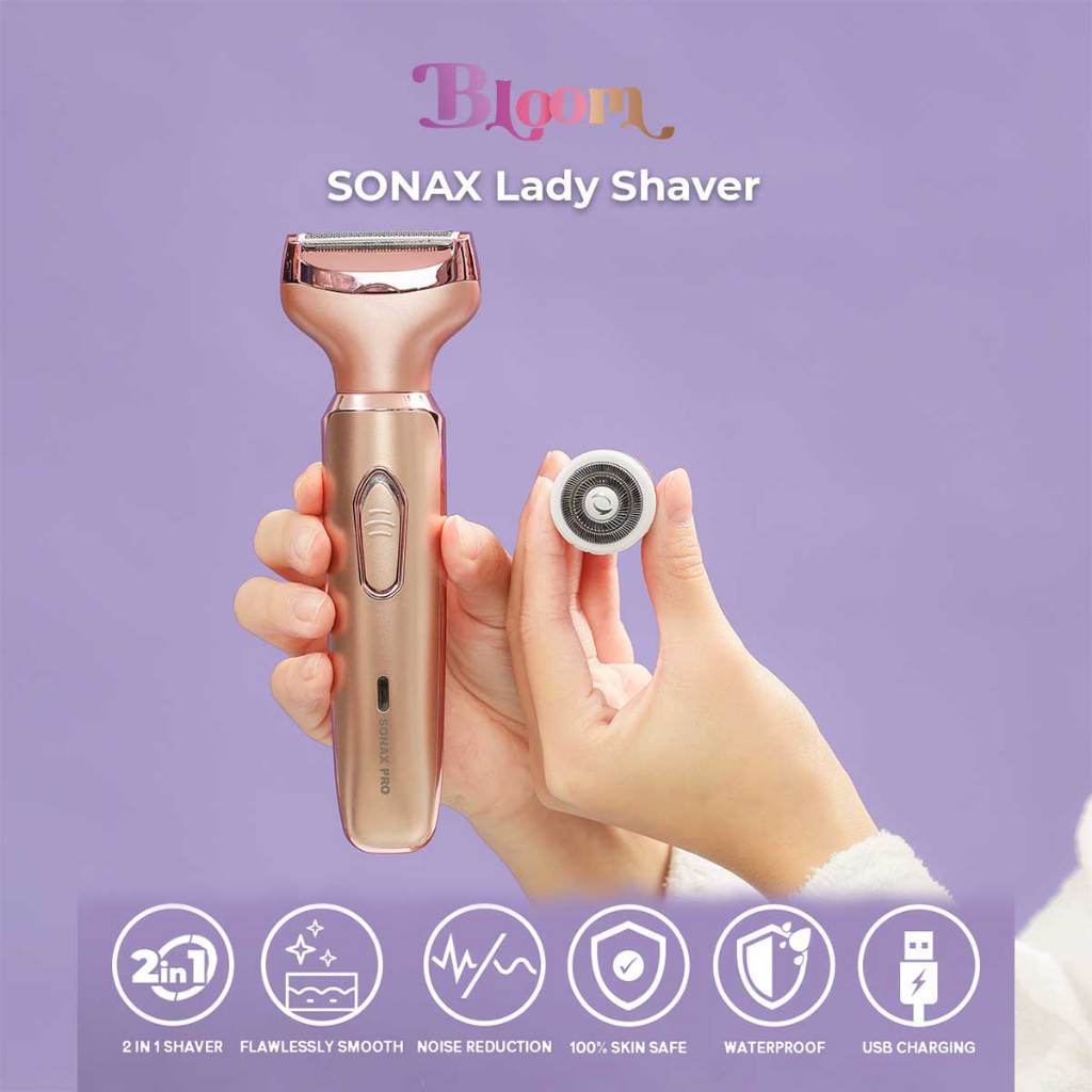 Jual BLOOM Sonax Lady Shaver Alat Cukur Elektrik Wanita untuk Area