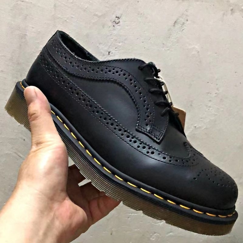 Jual Sepatu Docmar Low Boots Pria 3989 Brogue Wingtip Black Smooth low ...