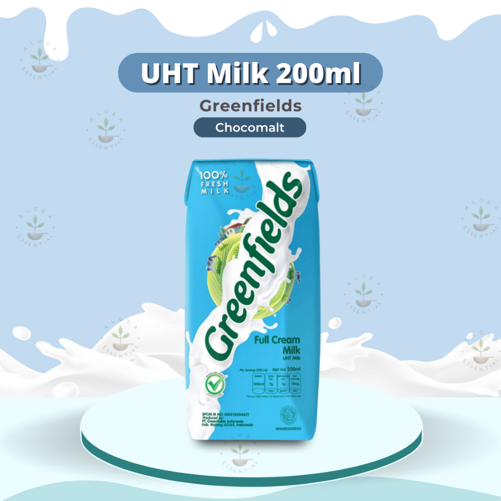 Jual Susu Greenfields Uht Full Cream 200ml Susu Greenfield 200 Ml