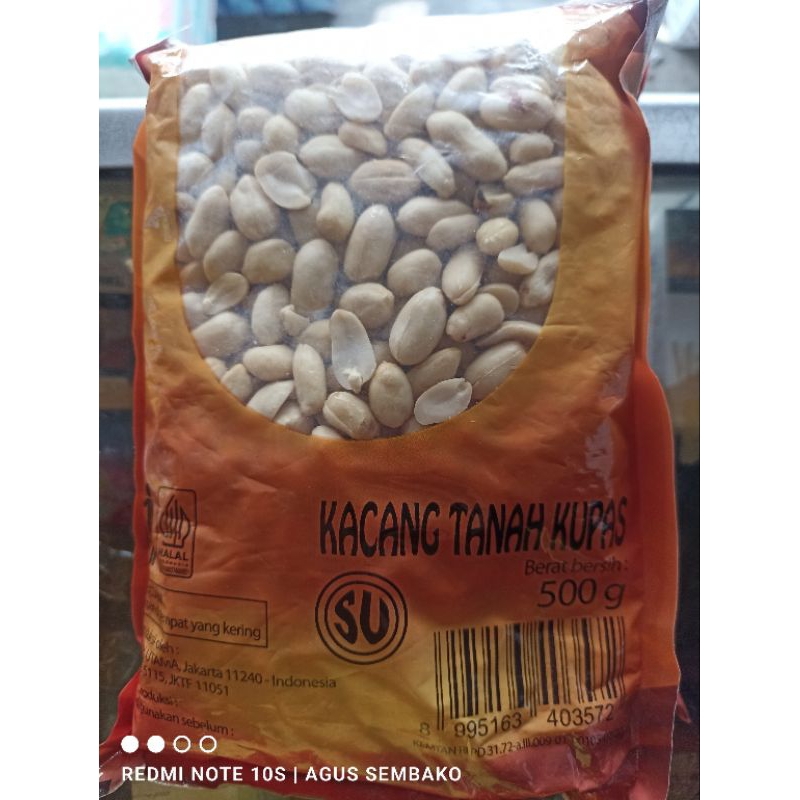 Jual Kacang Tanah Kupas Ukuran Jumbo 500 Gr Shopee Indonesia