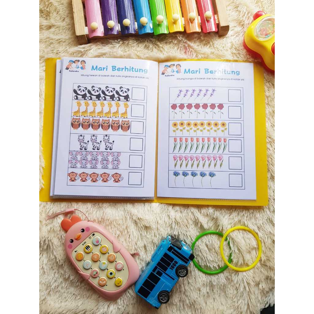 Jual Buku Worksheet ANGKA Anak Paud TK Wipe N Clean 40 Hal - Buku Anak ...