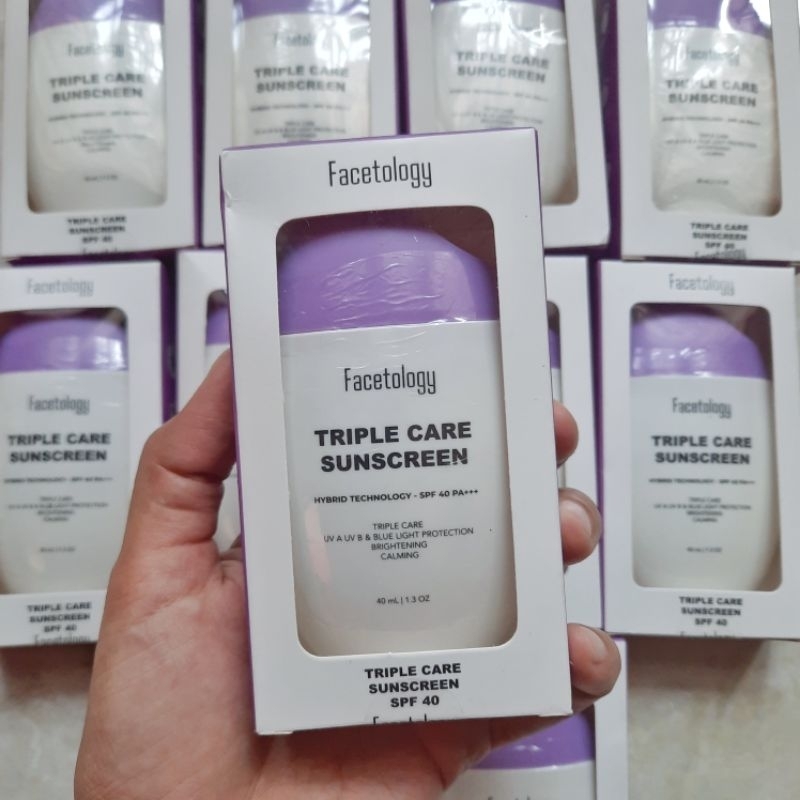 Jual Facetology Triple Care Sunscreen Ml SPF PA Shopee Indonesia