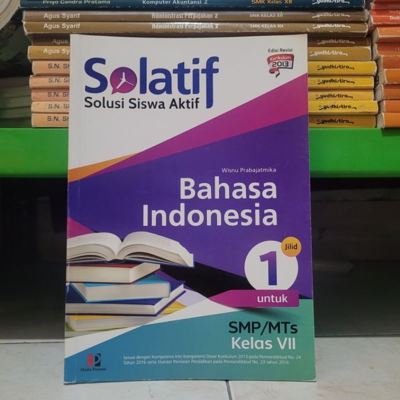 Jual BUKU BEKAS MEDIA PRESTASI - SOLATIF BAHASA INDONESIA KELAS 1 SMP ...