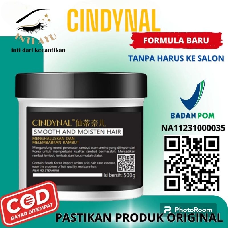 Jual CINDYNAL ( 500g ) pelurus rambut tanpa catok smooth and keratin ...