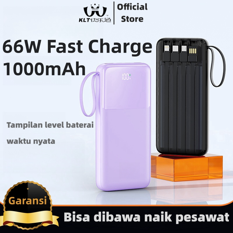 Jual KLT Powerbank 10000 mAh mini murah Power Bank Fast Charging USB