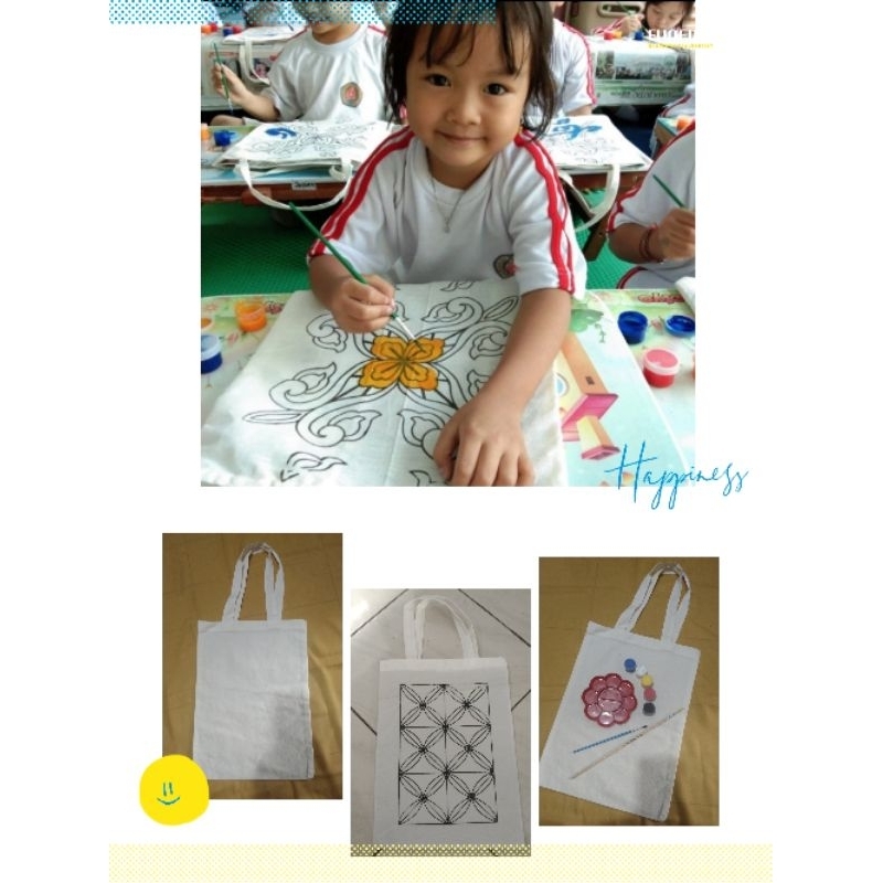 Jual Paket Lengkap Lukis Tote Bag Tas Blacu 30x40cm Melukis Totebag Shopee Indonesia 4175