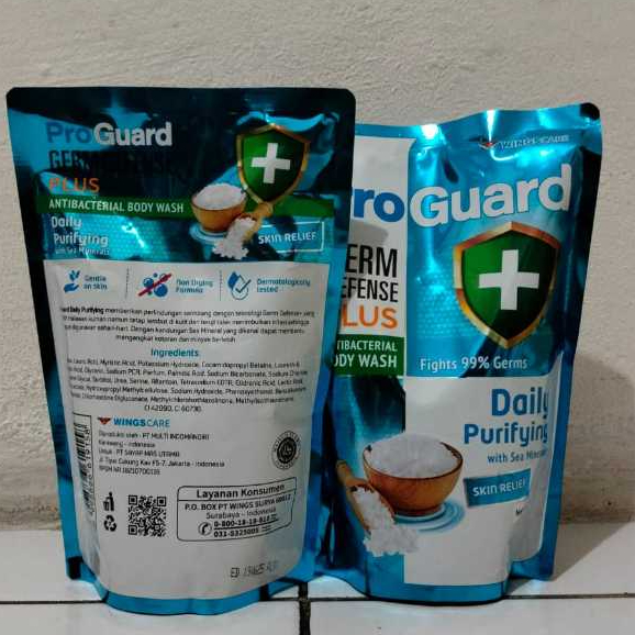 Jual PROGUARD BODY WASH ANTIBACTERIAL 410ML / DAILY PURIFYING SKIN ...