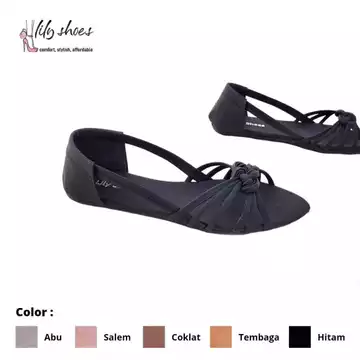 LILY SHOES Annisa Sepatu Balet Flat Wanita Real Pict Trendy Berkualitas