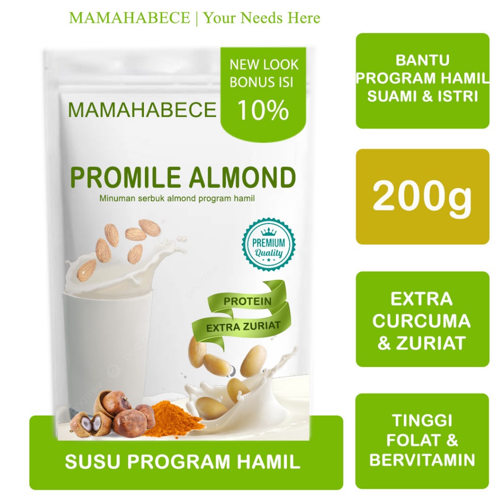 Jual Susu Almond Promil Mamahabece (200g) | Shopee Indonesia