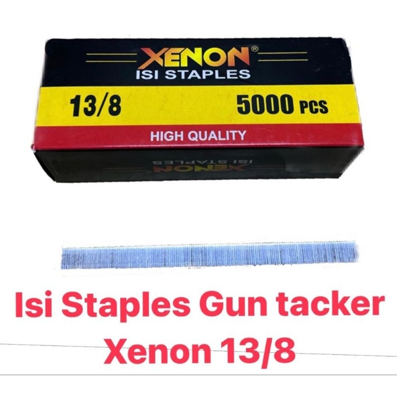 Jual isi staples gun tacker xenon 13/8 staples R23 Shopee Indonesia
