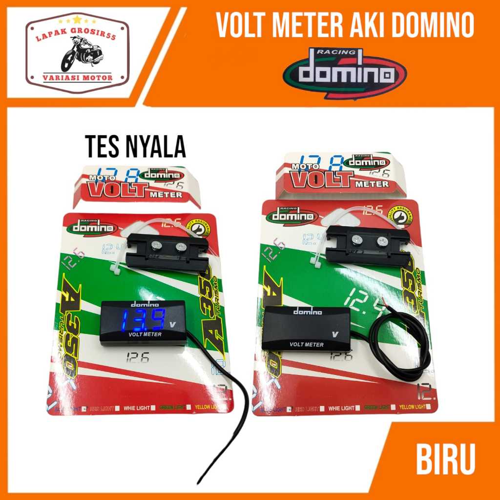 Jual voltmeter aki bulat volt meter pengukur aki digital bulat slim