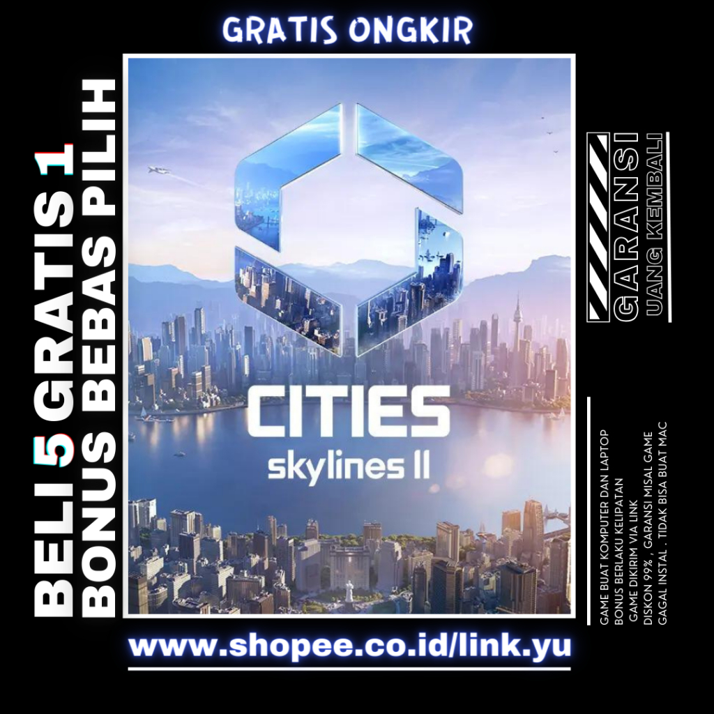 Jual CITIES SKYLINES 2 - LINK DOWNLOAD - GAME PC - GAME LAPTOP - GAME