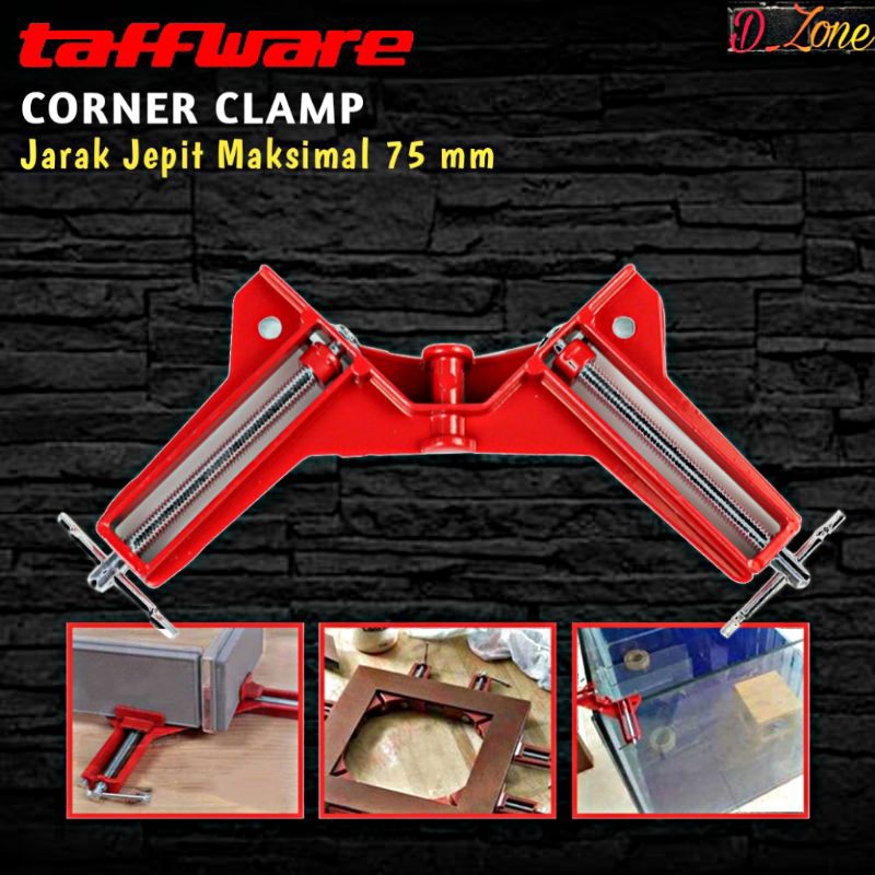 Jual Taffware Corner Clamp Penjepit Sudut Frame Kayu Angle Derajat Mm Clamp Siku Shopee