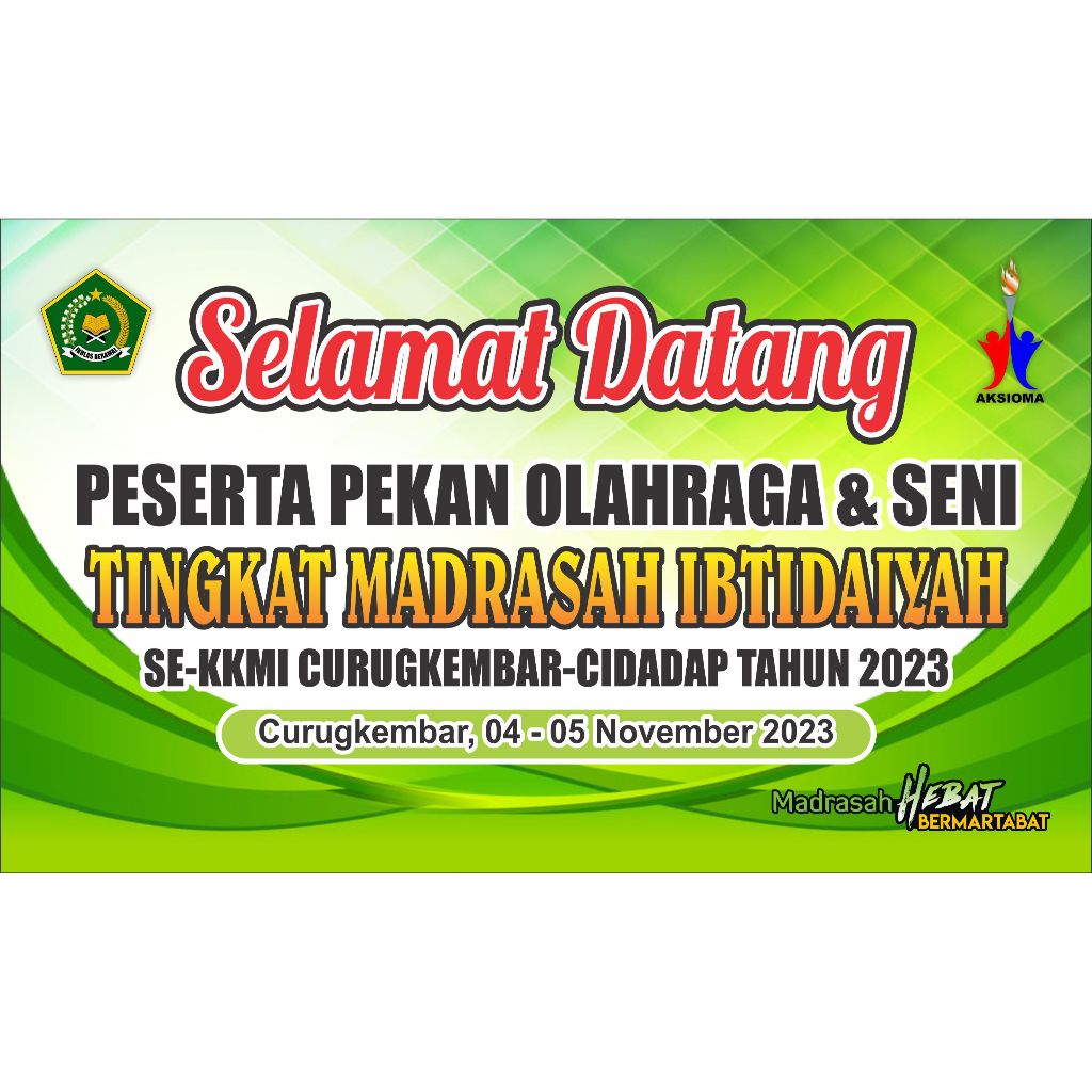 Jual SPanduk Banner Selamat Datang Peserta Lomba Custom | Shopee Indonesia