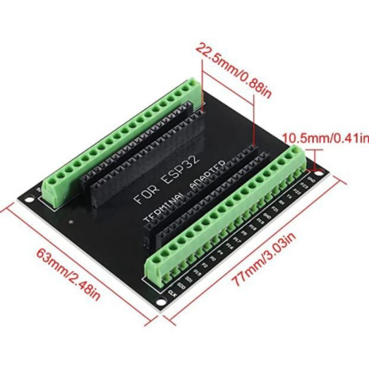 Jual Terminal Screw Shield 38PIN GPIO Expansion Board for ESP32 ...